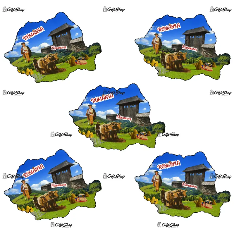 Maramures, romania, magnet harta, model mgs 203